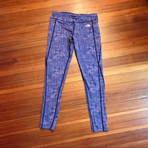 North face pink/purple yoga running pants/tights
